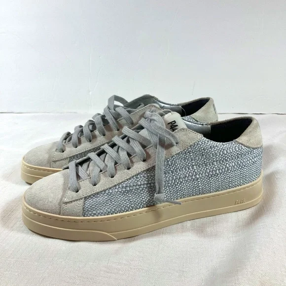 NWOT P448 Jack Suede & Woven Textured Sneakers, Women's Size 38 (US Size 8) - Picture 4 of 14